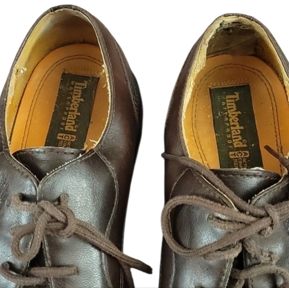 Timberland Dark Brown Leather Oxfords main image 5